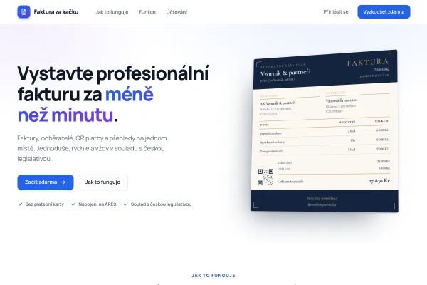 Náhled webu fakturazakacku.cz