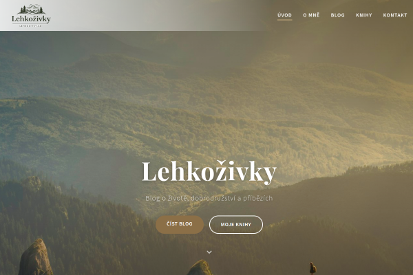 Náhled webu lehkozivky.cz
