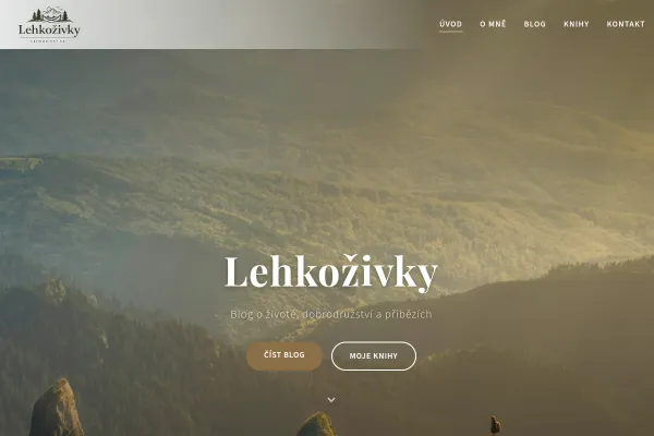 Náhled webu lehkozivky.cz