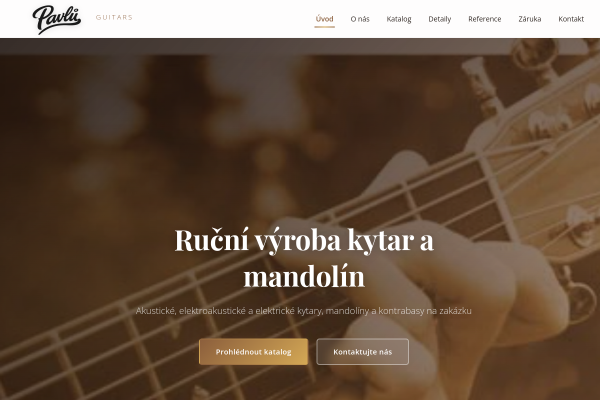 Náhled webu pavlu-guitars.cz
