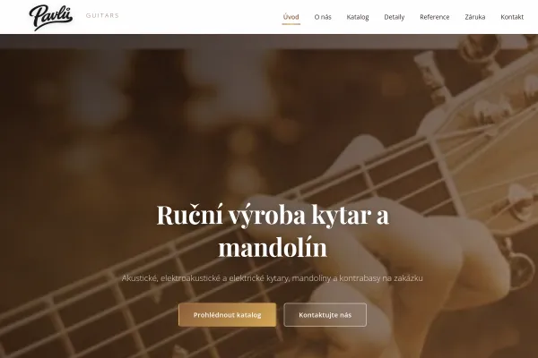 Náhled webu pavlu-guitars.cz