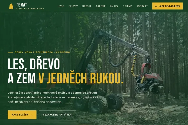 Náhled webu pematdobravoda.cz